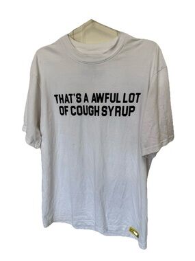 Desto Dubb “That’s an Awful Lot of Cough Syrup” Graphic T‑Shirt White